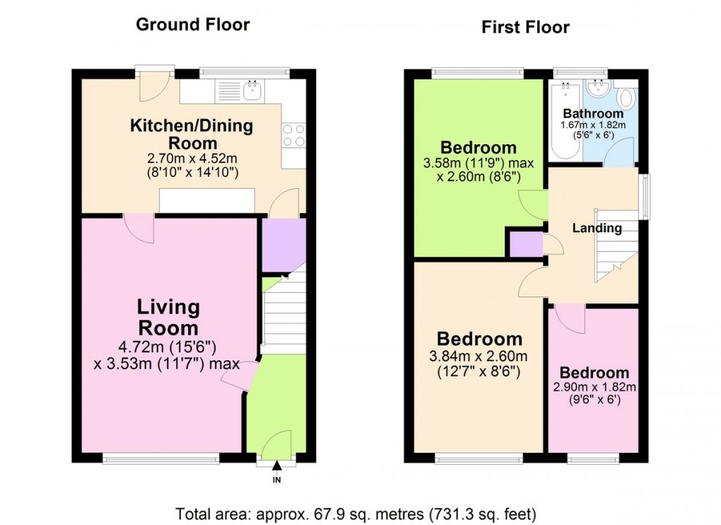 Floorplan for Neston Drive, Cinderhill