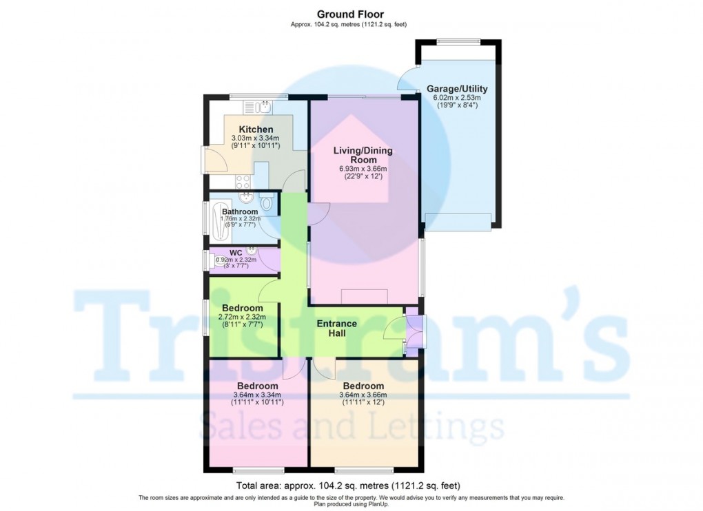 Floorplan for Trowell Road, Wollaton