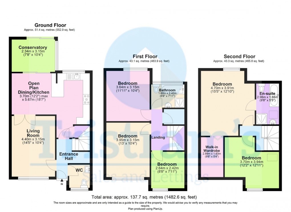 Floorplan for Selside Court, Beeston