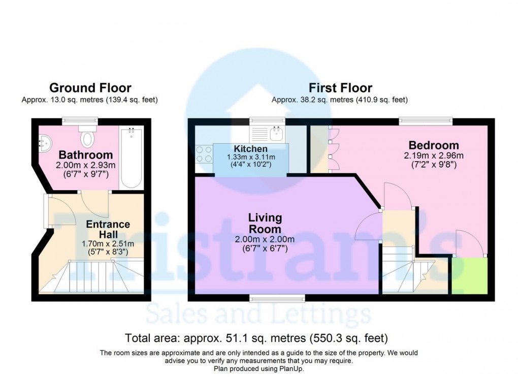 Floorplan for Arnold, Nottingham, Execulets