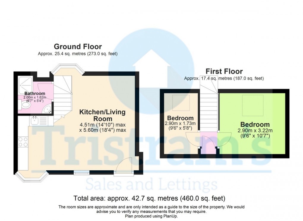 Floorplan for Potters Hill, Matlock