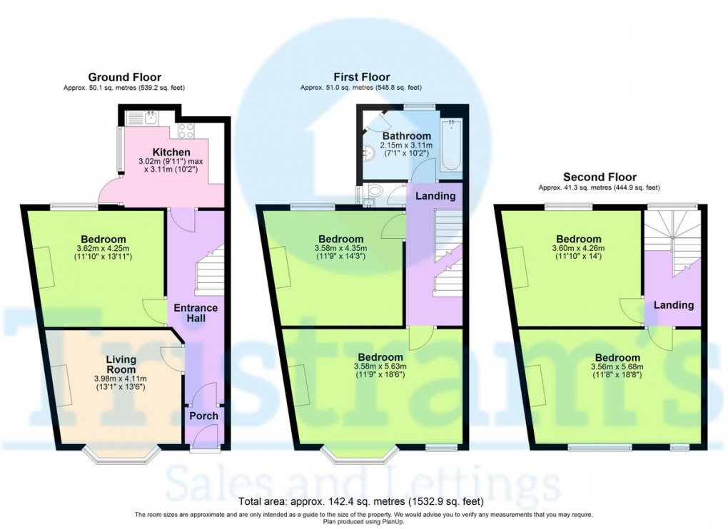 Floorplan for Lenton Boulevard, NG7