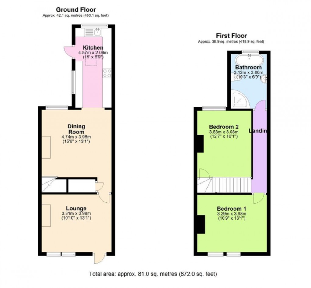 Floorplan for Ruddington Lane, Nottingham
