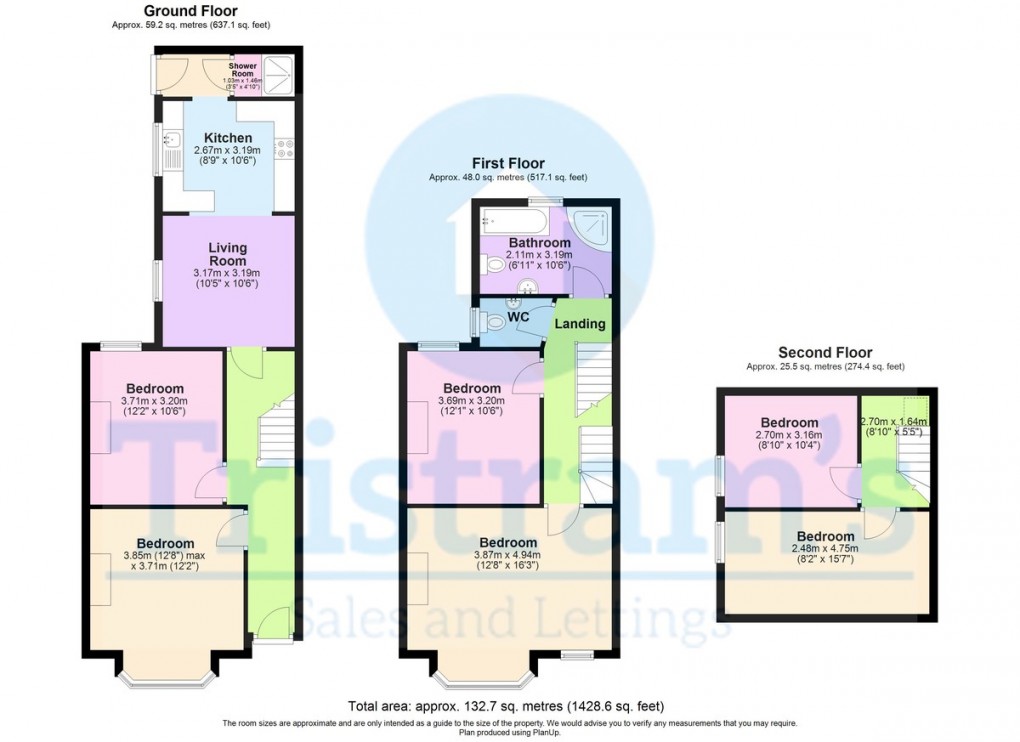 Floorplan for Lenton, Nottingham