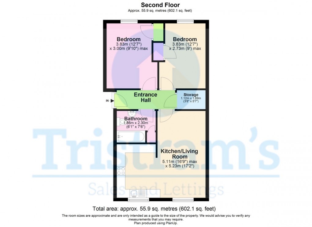 Floorplan for The Farthings, Nottingham