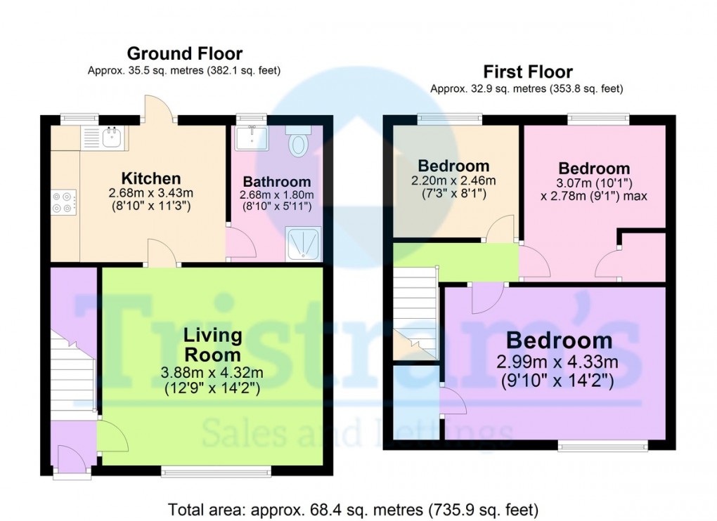 Floorplan for Melbourne Road, Nottingham