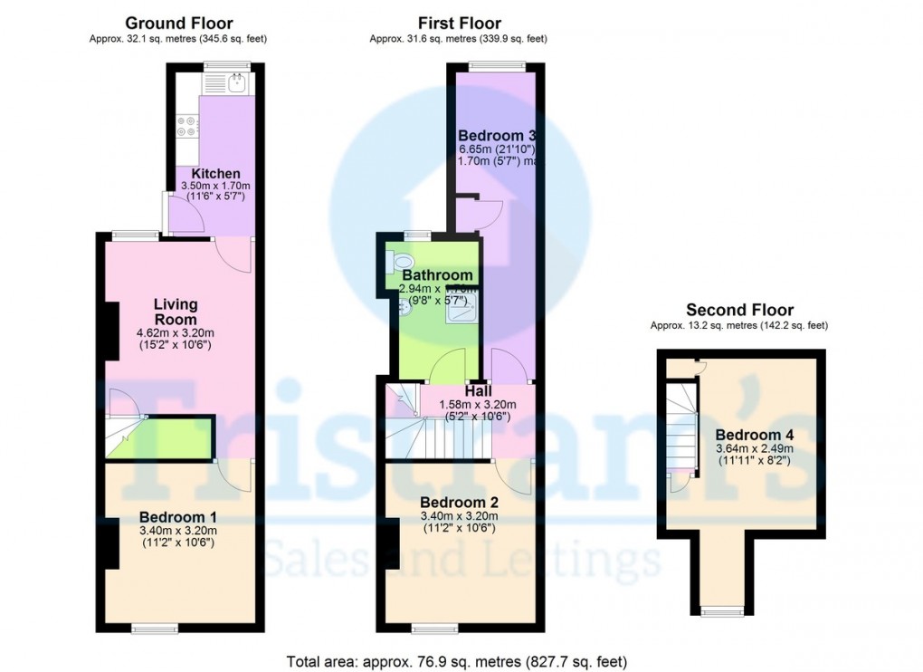 Floorplan for Hart Street, Lenton