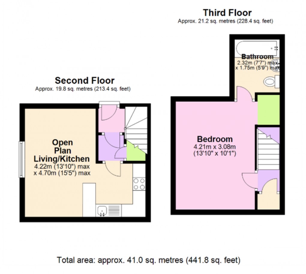 Floorplan for Heron Wharf, Nottingham NG7