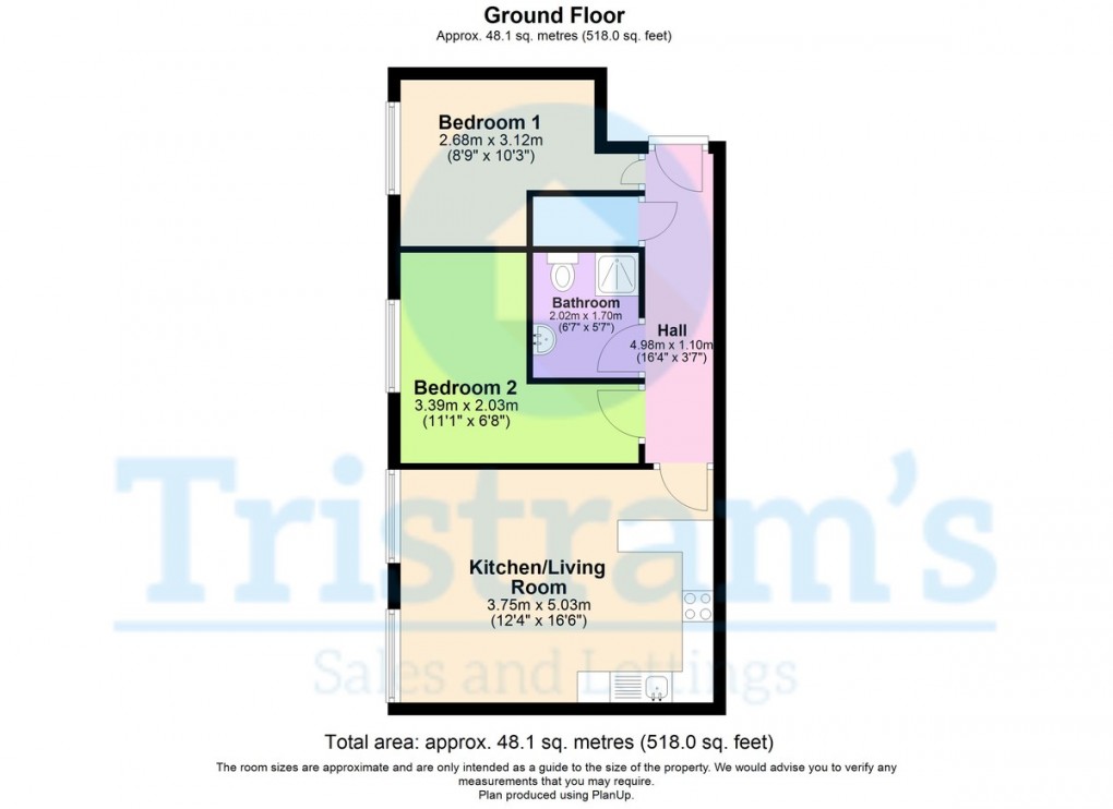 Floorplan for The Farthings, Nottingham