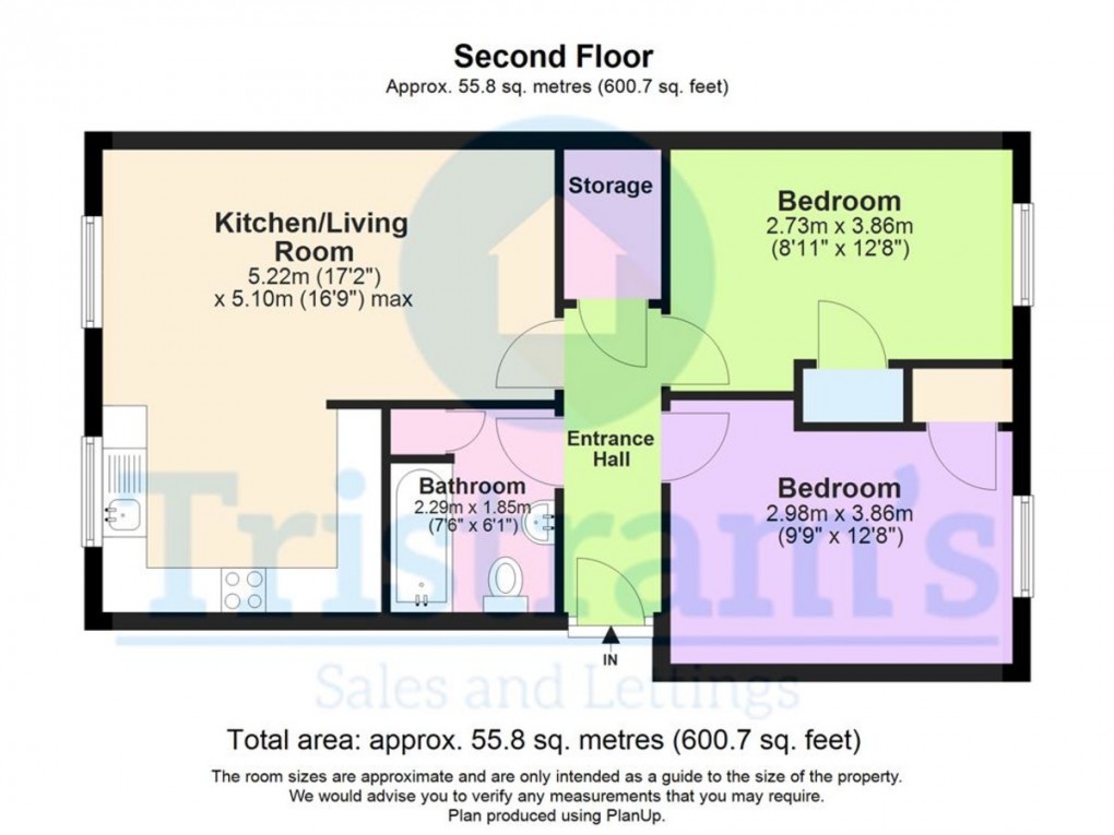 Floorplan for The Farthings, Nottingham