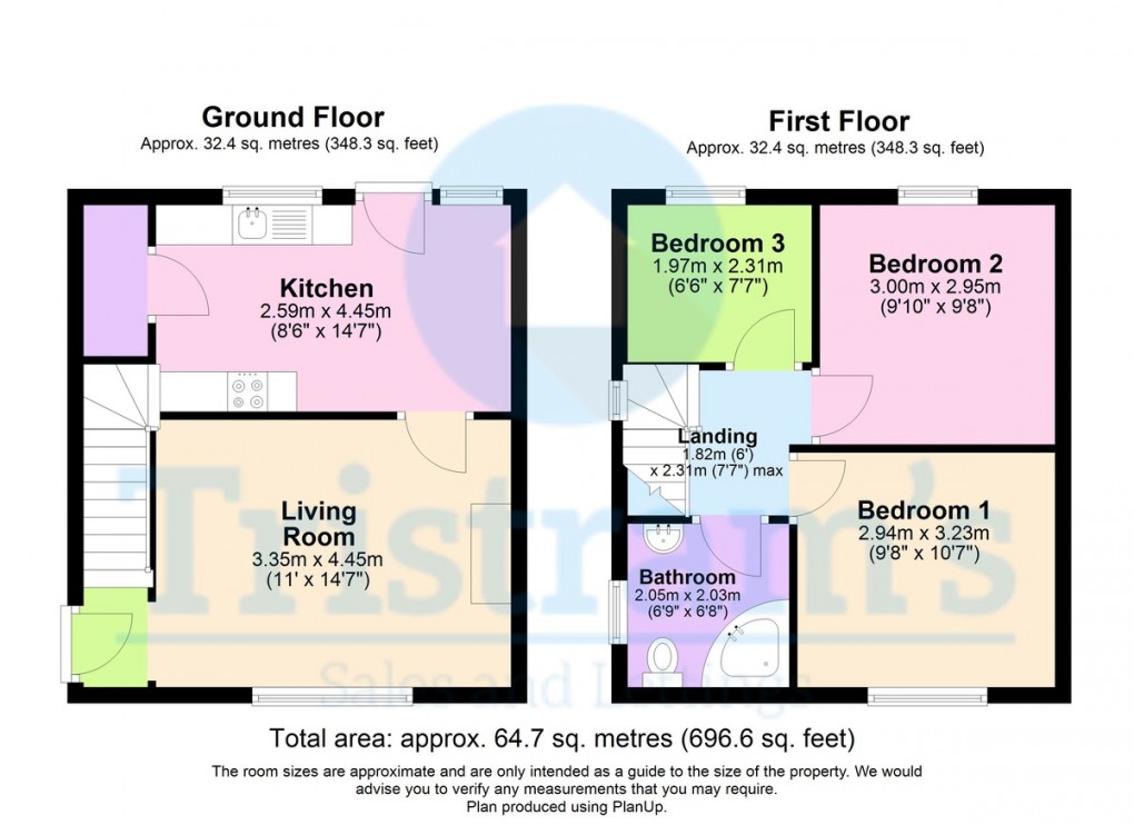 Floorplan for Deepdene Way, Nottingham