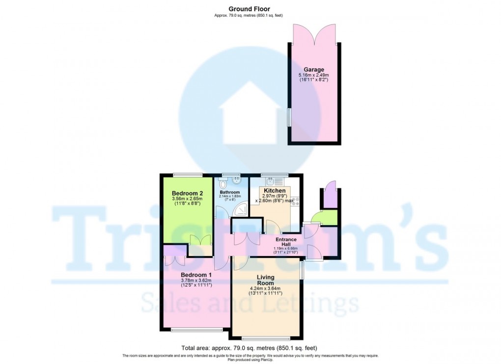 Floorplan for Medway Close , Beeston