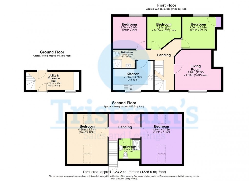 Floorplan for Flat 1, Loughborough Road, West Bridgford