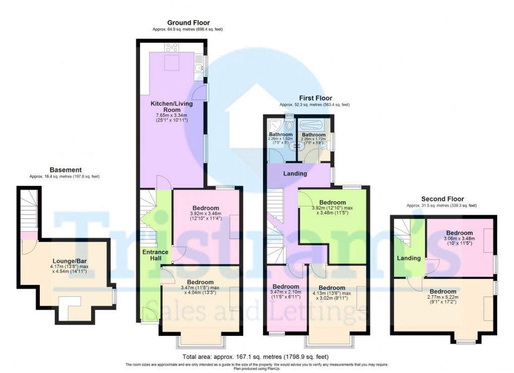 Floorplan for Albert Grove, Lenton