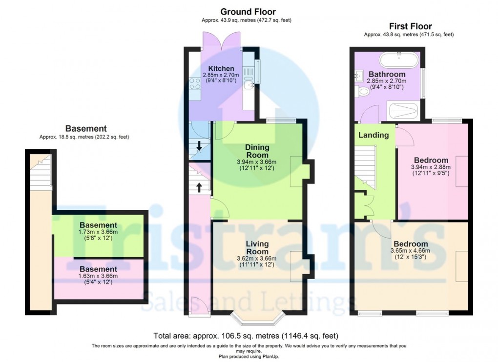 Floorplan for St. James Terrace, Stapleford