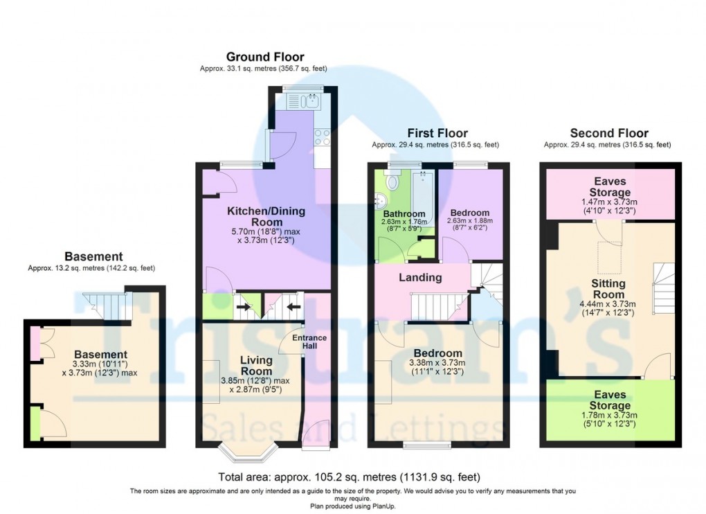 Floorplan for Southey Street, Nottingham