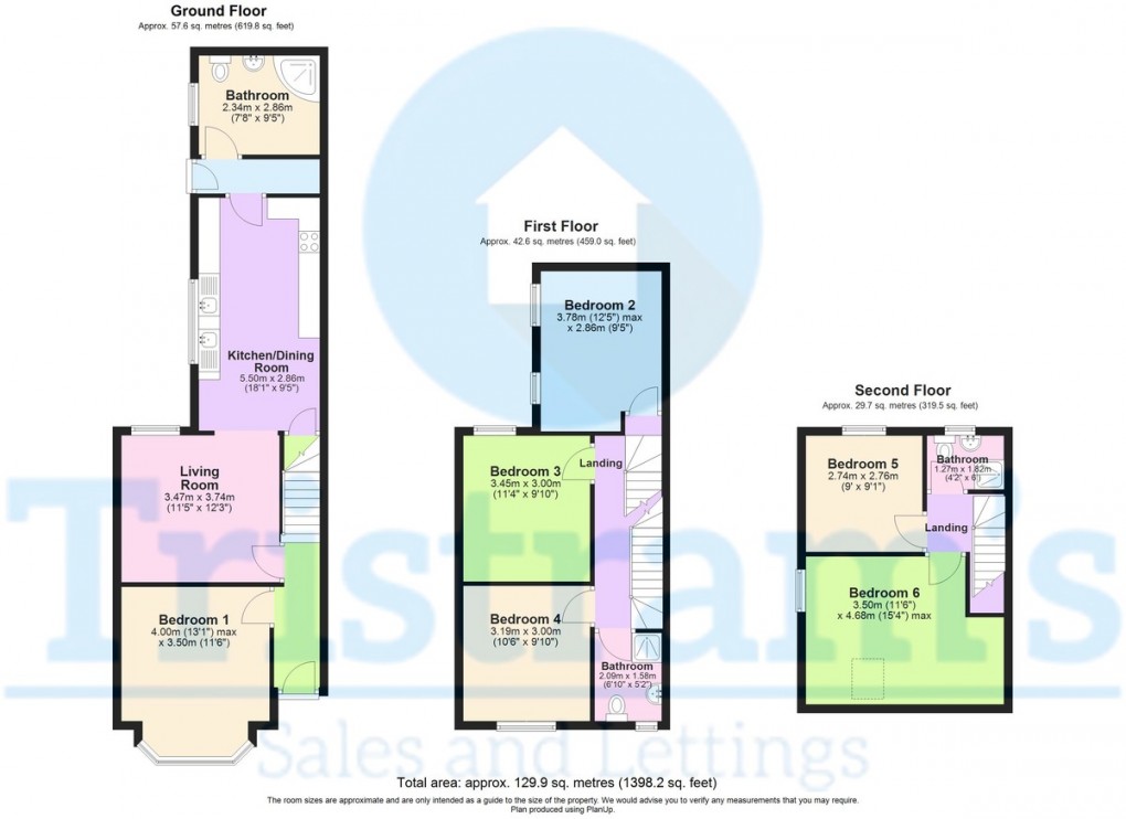 Floorplan for Derby Grove, Lenton