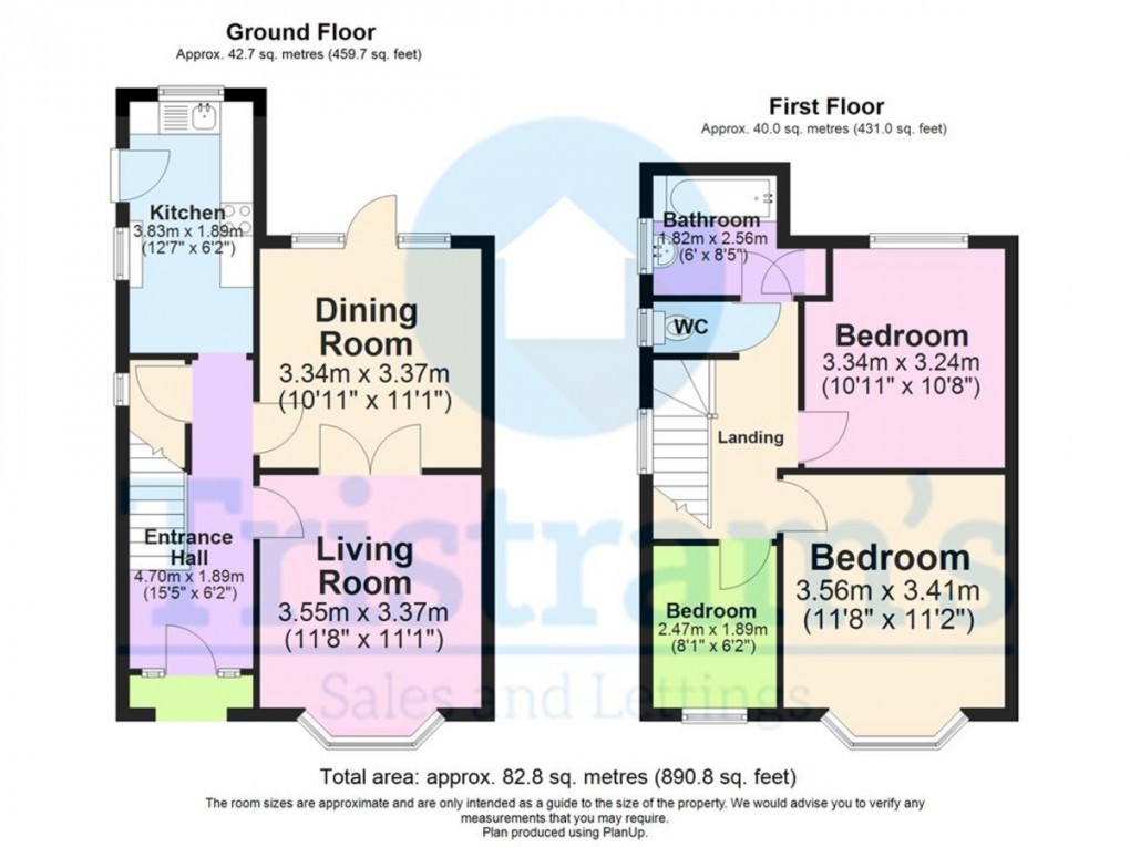 Floorplan for Western Gardens, Nottingham