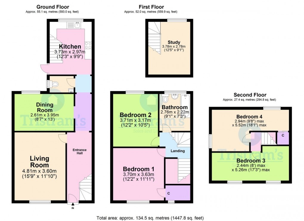 Floorplan for Woodborough Road, Nottingham