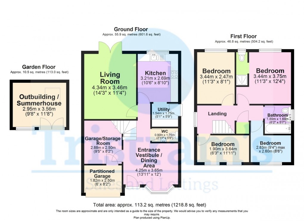 Floorplan for Turnberry Close, Shipley View