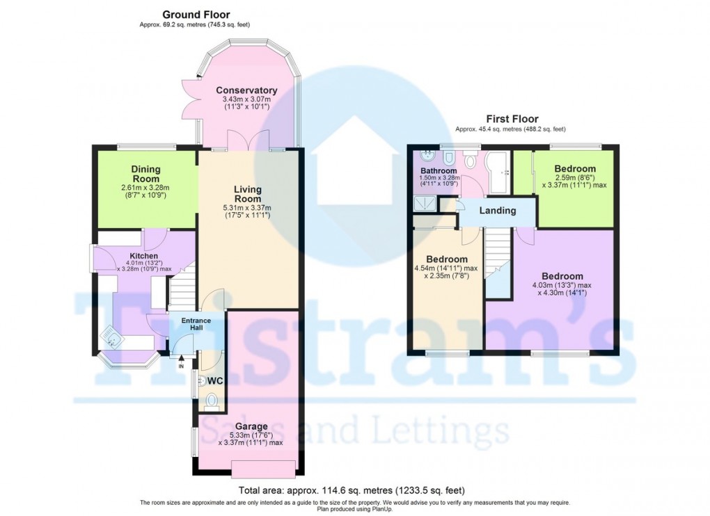 Floorplan for Wollaton Paddocks, Wollaton