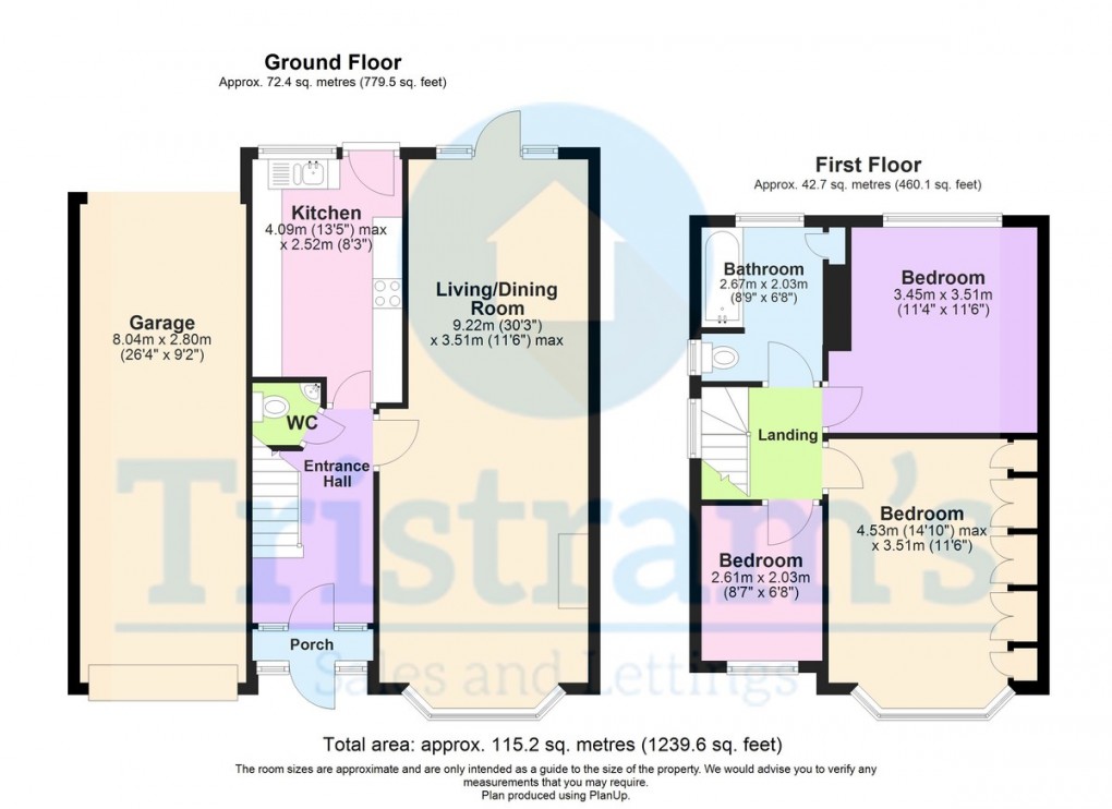 Floorplan for Cumberland Avenue, Beeston