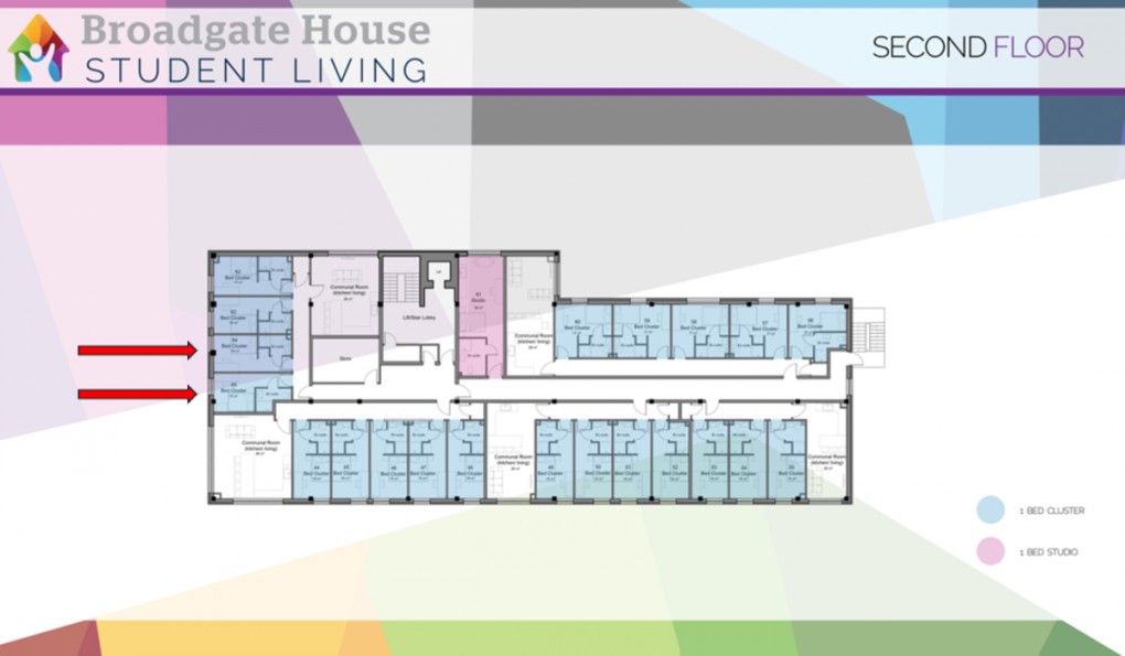 Floorplan for Broadgate, Beeston