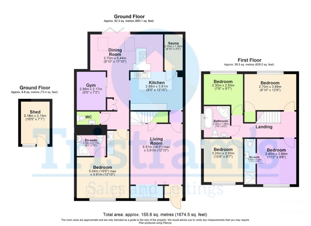 Floorplan for Bodmin Drive, Nottingham