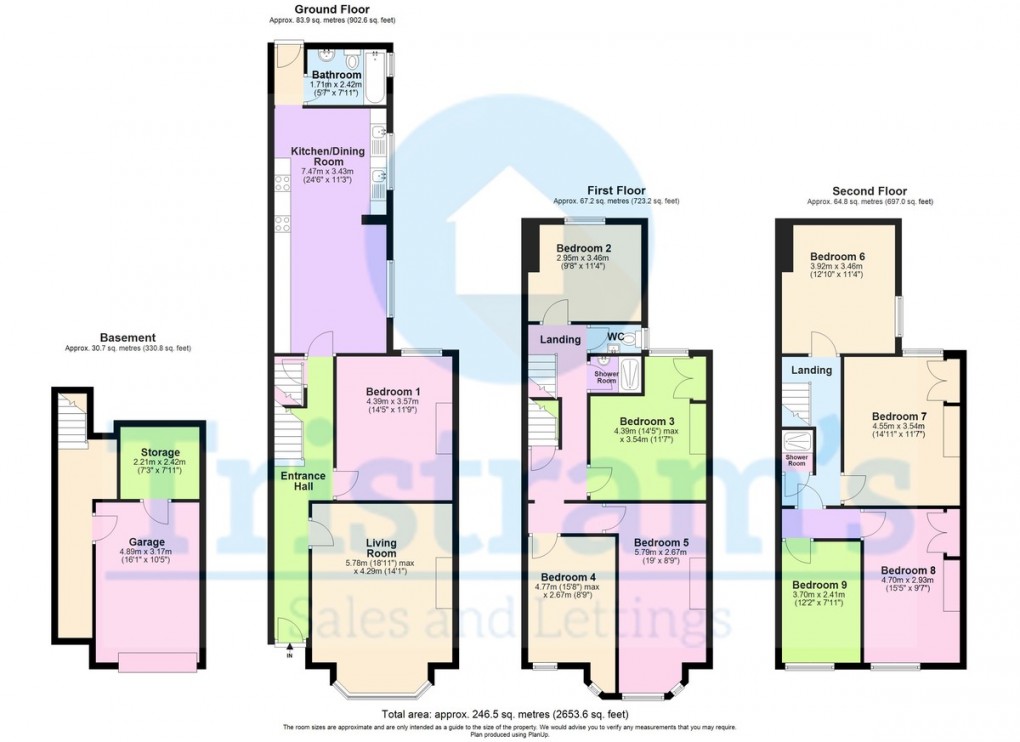 Floorplan for Gedling Grove, Nottingham