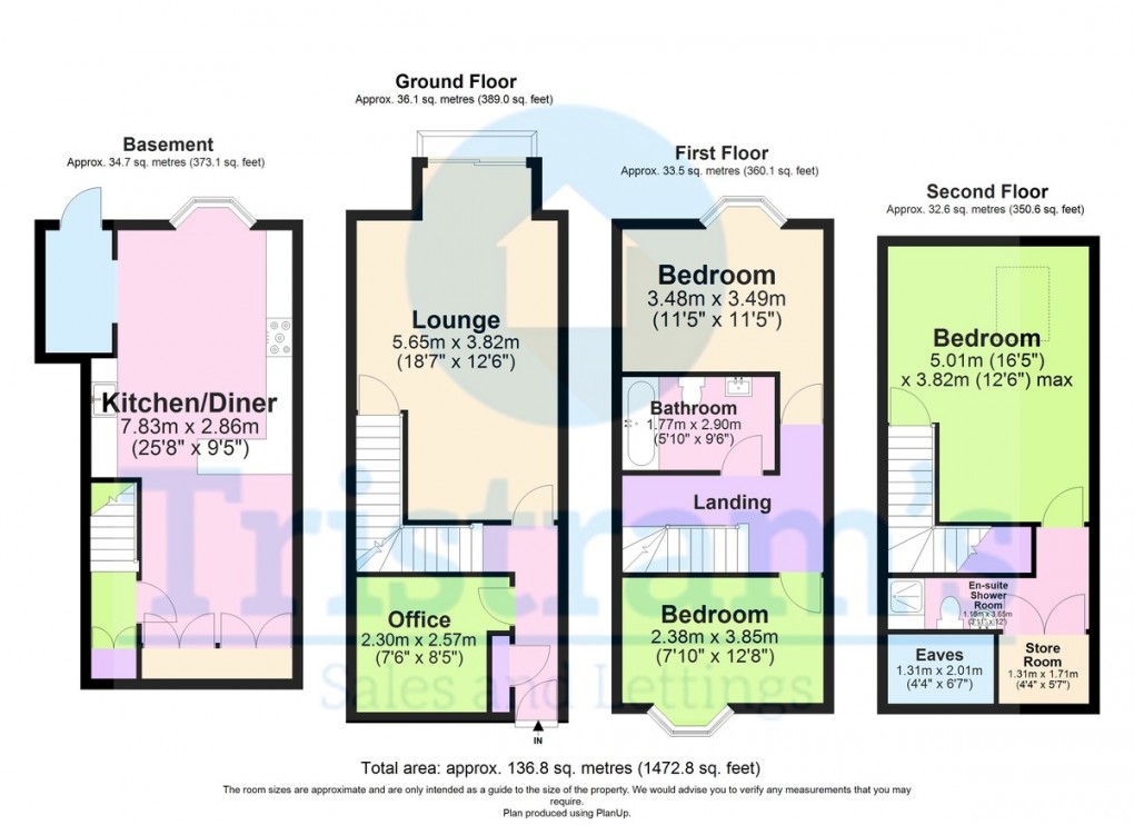 Floorplan for Mill Green, The Wharf, Shardlow