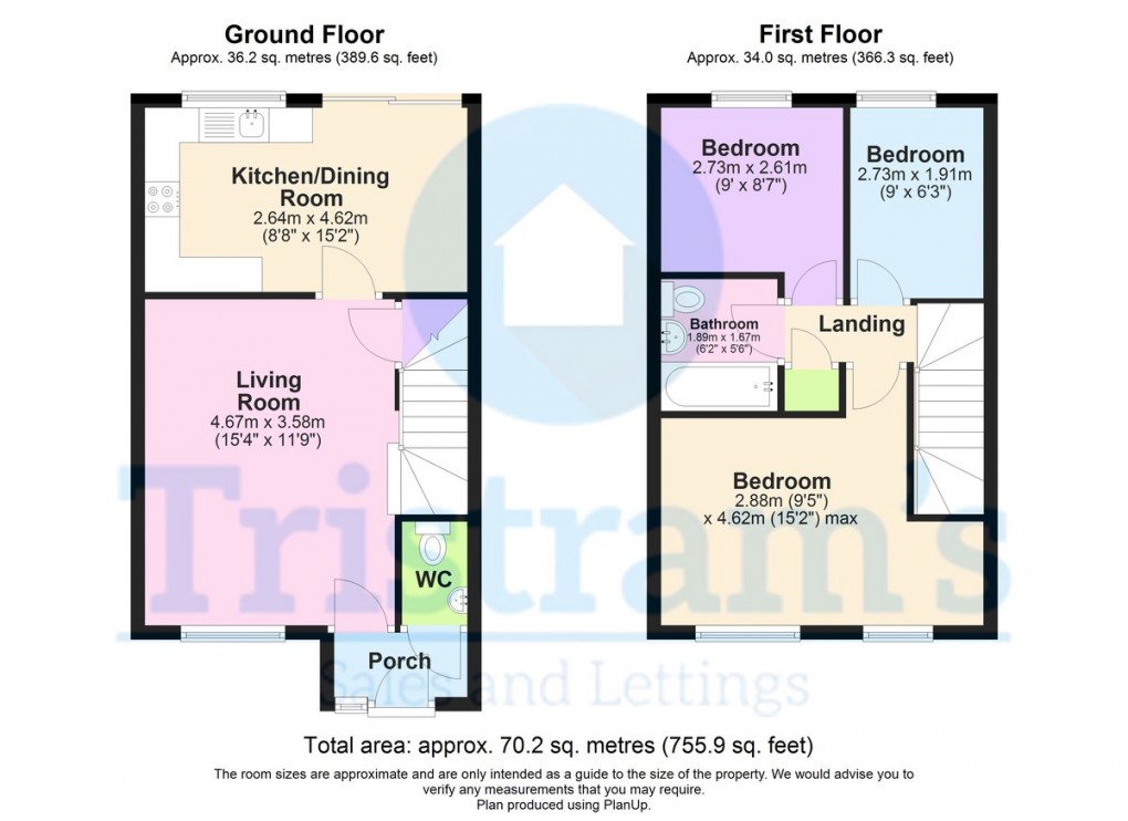 Floorplan for Blake Court, Long Eaton