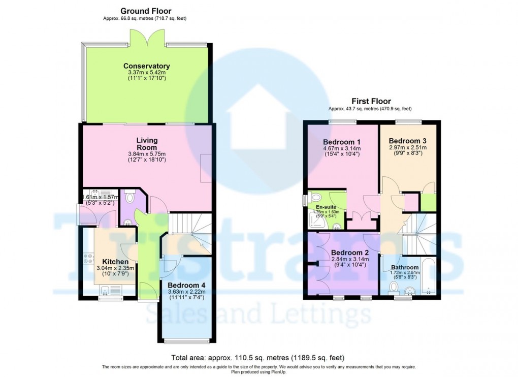 Floorplan for Whinlatter Drive, West Bridgford