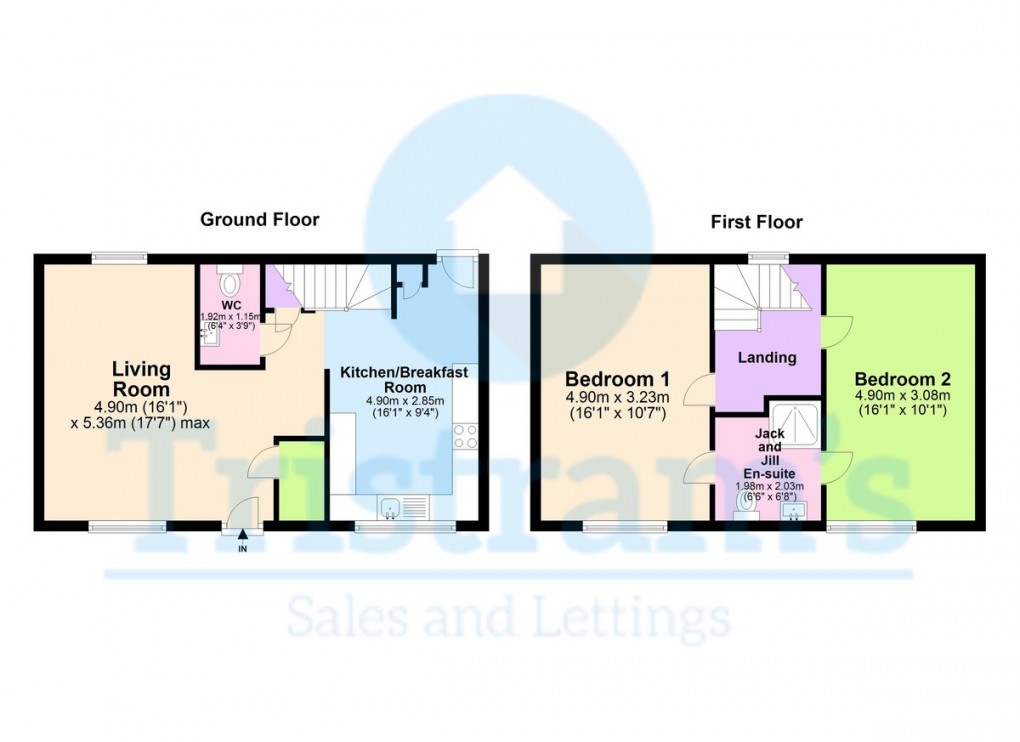 Floorplan for Primrose Cottage, Barley Close, Kimberley