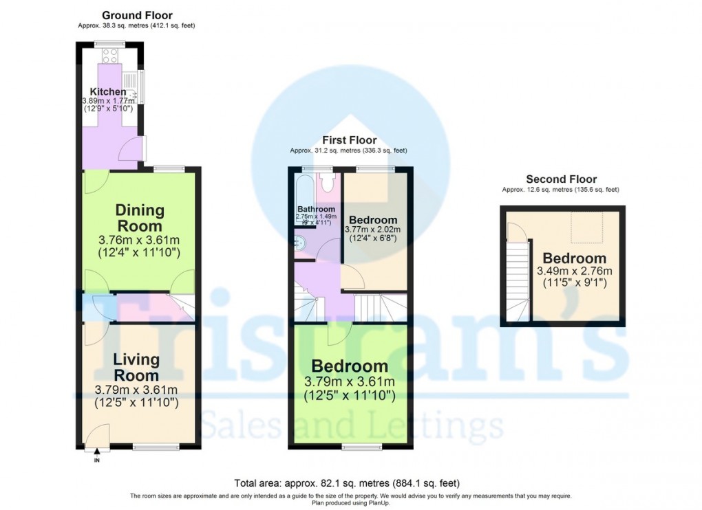 Floorplan for Park Lane, Nottingham