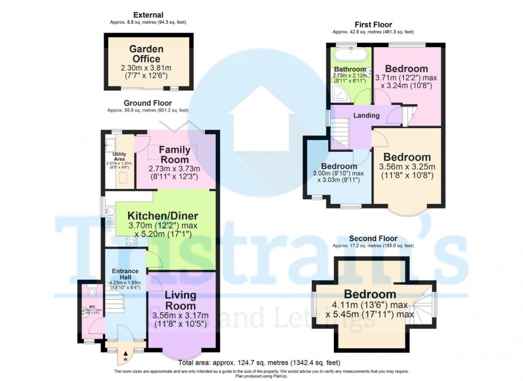 Floorplan for Runswick Drive, Wollaton