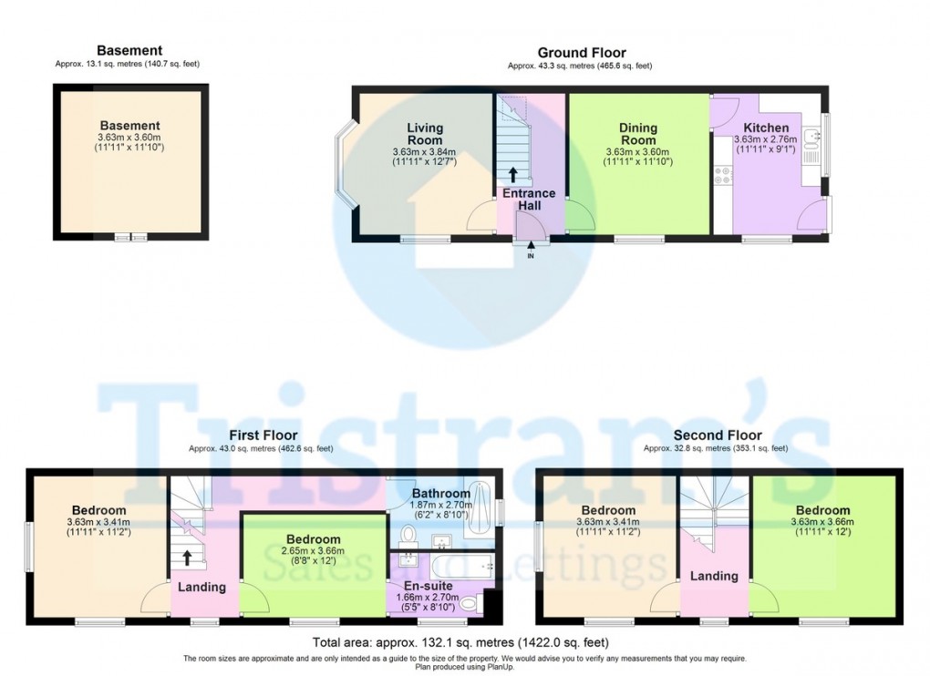 Floorplan for Belper Road, Nottingham