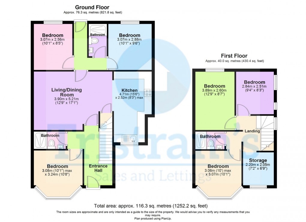 Floorplan for Pelham Crescent, Beeston