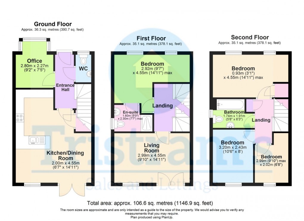 Floorplan for Plot 7 - The Roundhill, Sidings Lane, Bramcote