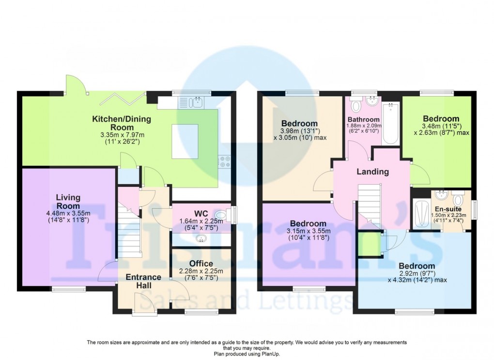 Floorplan for Plot 37 - The Sherbourne, Sidings Lane, Coventry Lane, Bramcote