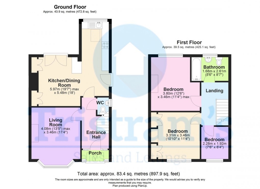 Floorplan for Nottingham Road, Giltbrook
