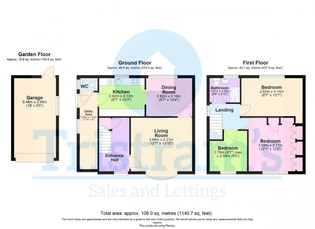 Floorplan for Caincross Road, Nottingham