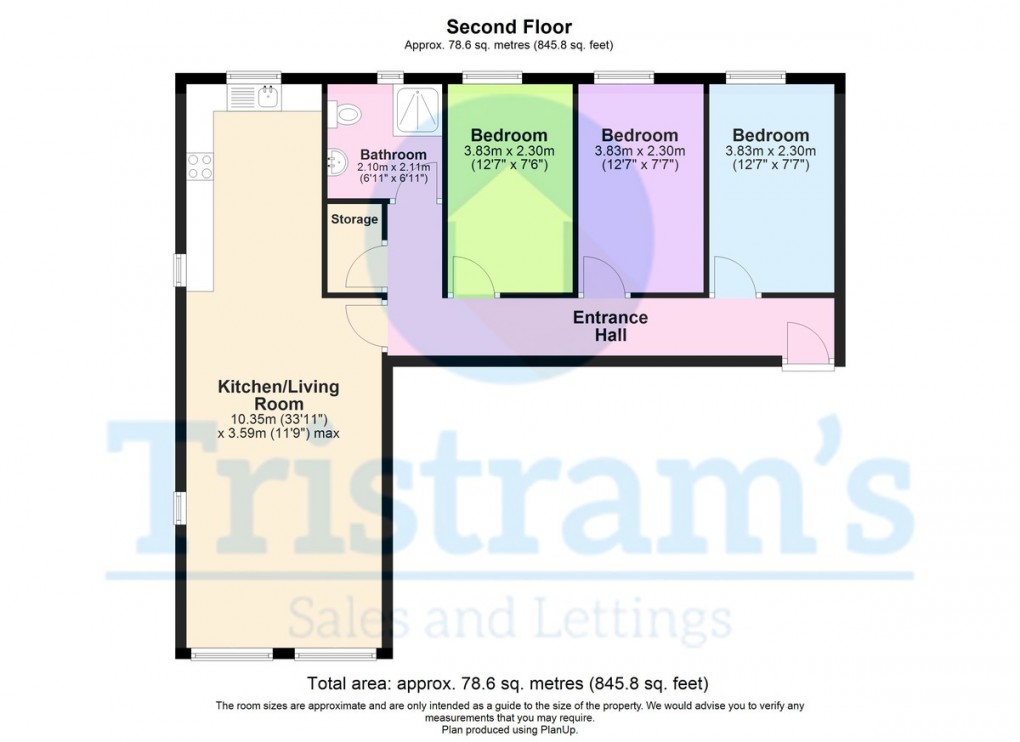 Floorplan for The Farthings, Nottingham
