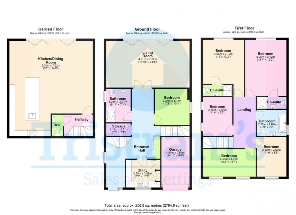 Floorplan for Grange Road, Woodthorpe
