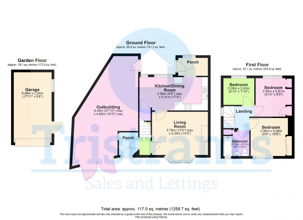 Floorplan for Melbourne Road, Nottingham