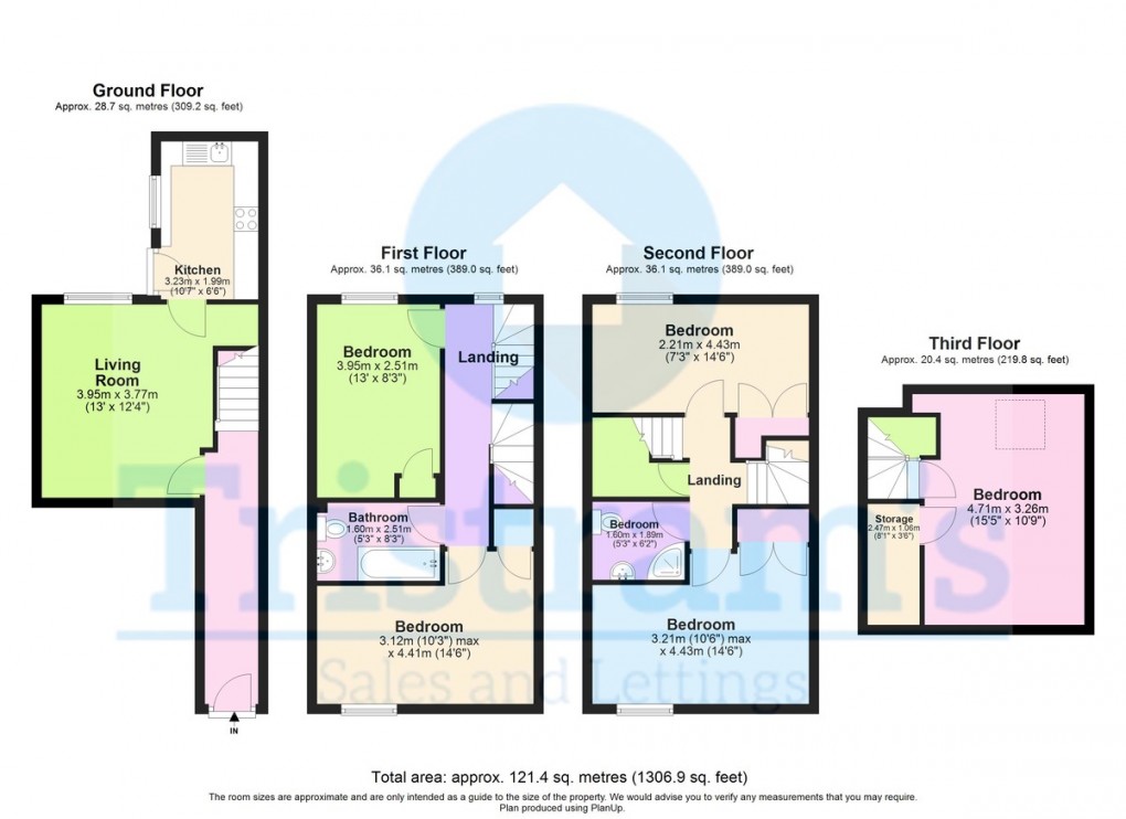 Floorplan for City Centre, Nottingham