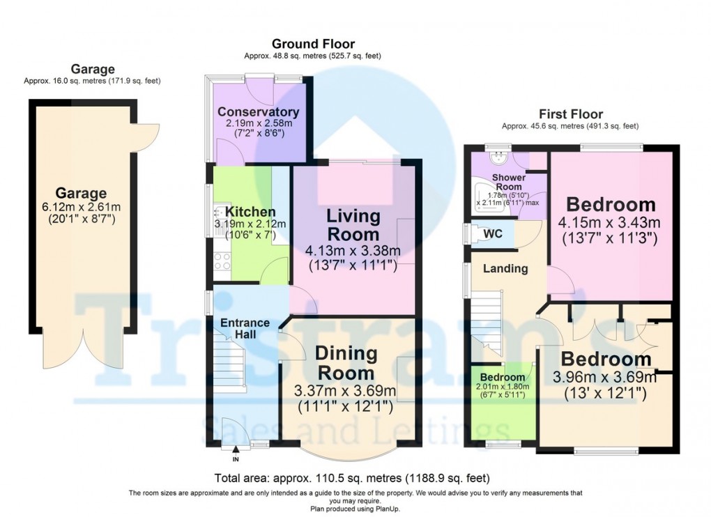 Floorplan for Park Road, Bramcote