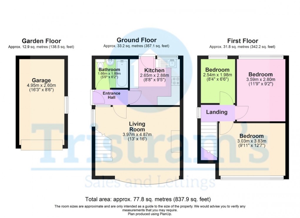 Floorplan for Lockwood Close, Beeston