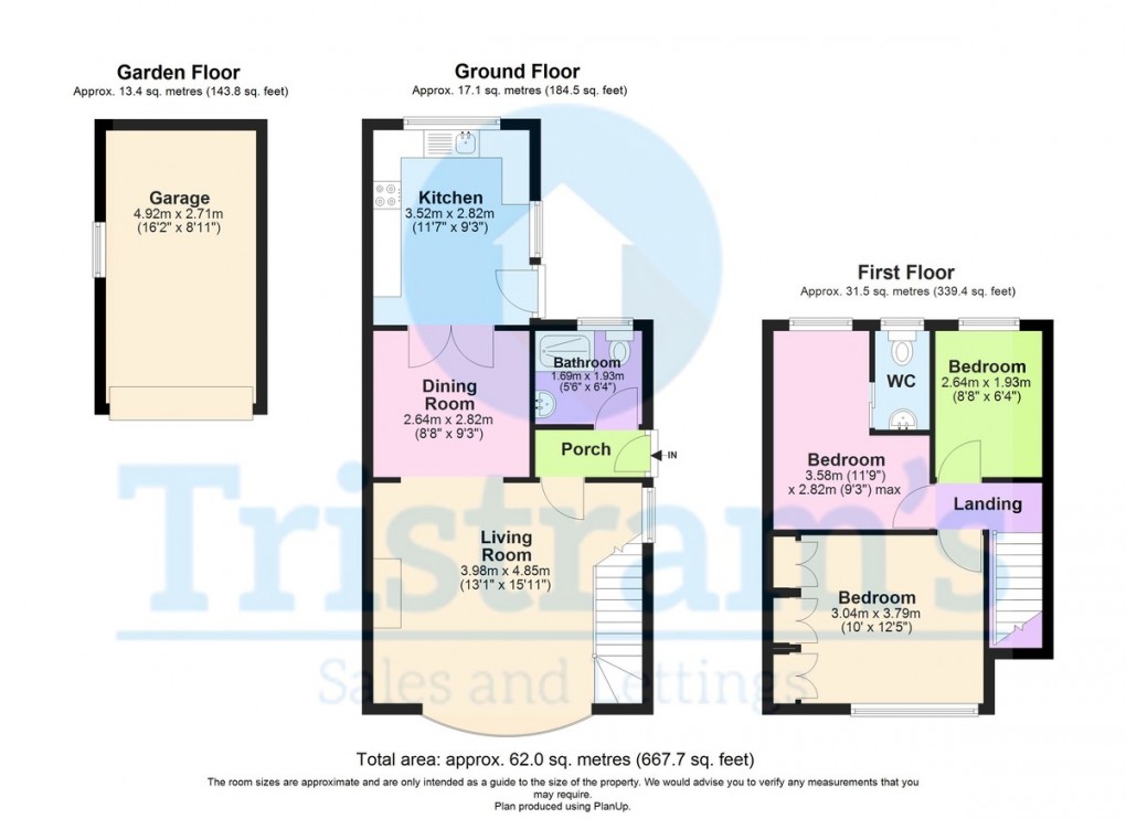 Floorplan for Lockwood Close, Beeston