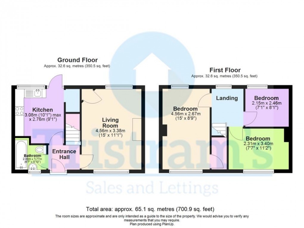 Floorplan for Seaton Crescent, Nottingham