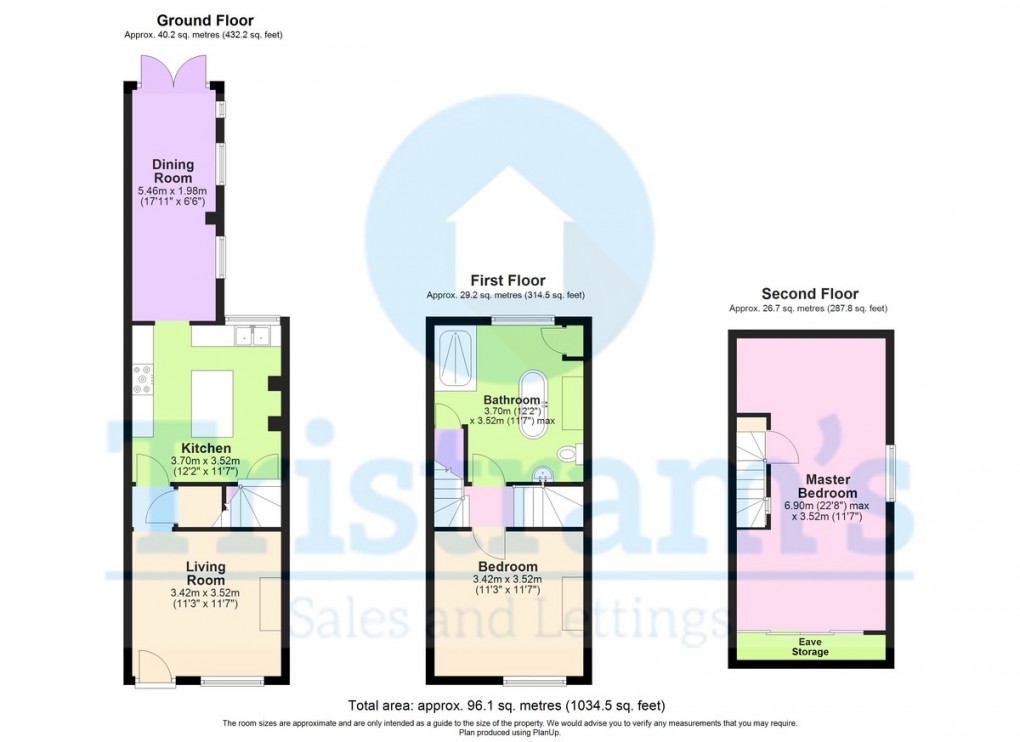 Floorplan for Wallis Street, Nottingham